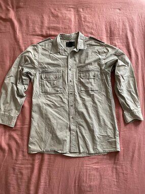 Mountain Tek Authentic Apparel and Equipment 100% Cotton Long Sleeve Bush Shirt
